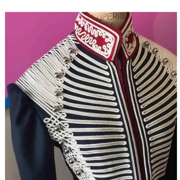 Burberry Military Jacket Navy Blue Red ( A must have staple ) - Picture 8 of 12